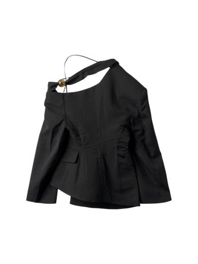 La Veste Asymmetrical Blazer Jacket Black - JACQUEMUS - BALAAN 3