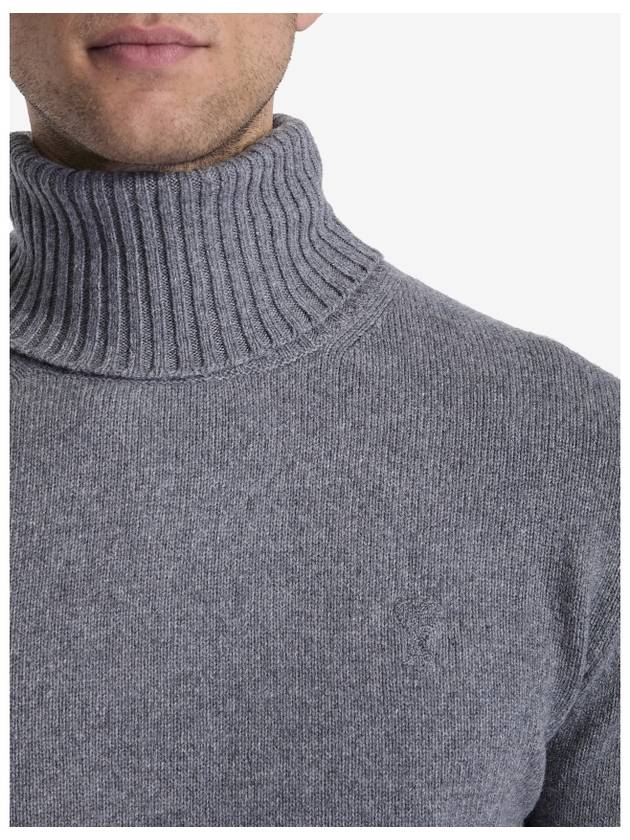 Cashmere Turtleneck Grey - AMI - BALAAN 3