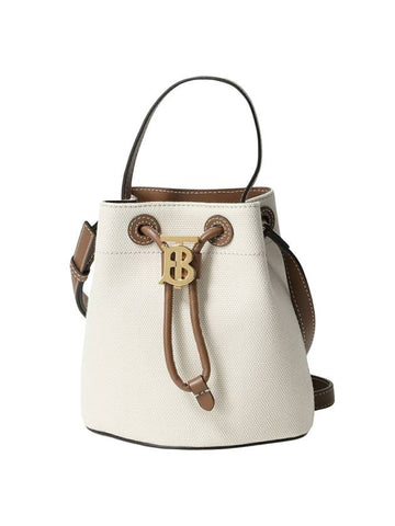 Mini TB Bucket Bag Natural Malt Brown - BURBERRY - BALAAN 1