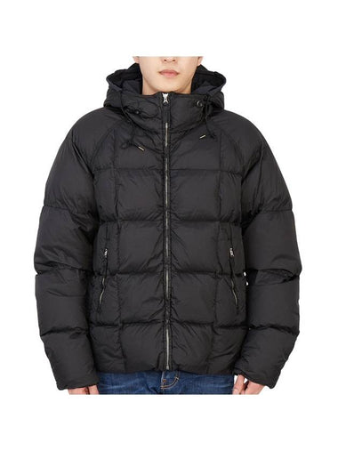 Men's Hooded Padding Jacket Black - TEN C - BALAAN 1