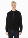 JEANS Men s Chunky Texture Knit Bomber Jacket Black J326198BEH - CALVIN KLEIN - BALAAN 2