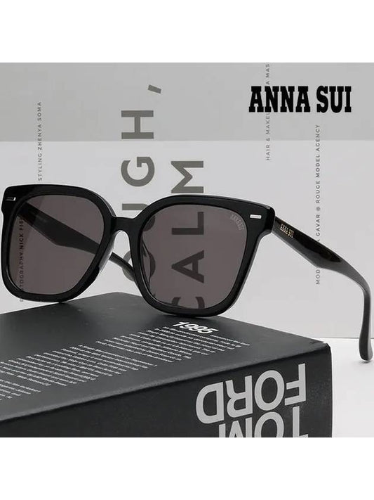 Sunglasses AS2208KS 001 Black square horn rim Asian fit - ANNA SUI - BALAAN 2