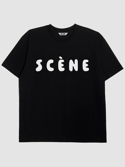 Scene Lettering Short Sleeve T-Shirt Black - KLOR - BALAAN 2