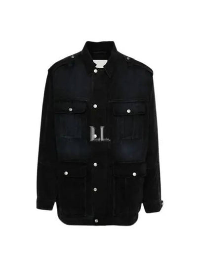 Taho Jumper Denim Jacket Faded Black - ISABEL MARANT - BALAAN 2