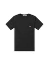 Tricolor Fox Patch Classic Pocket Short Sleeve T-Shirt Black - MAISON KITSUNE - BALAAN 2