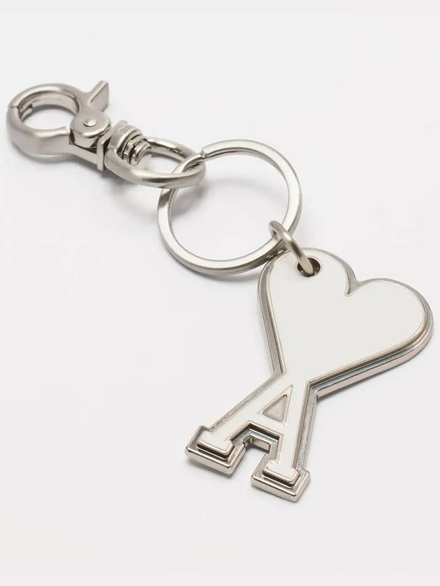 Heart Logo Chain Key Holder White - AMI - BALAAN 4