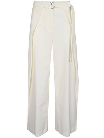 Erika Cavallini Semi-Couture Trousers White - ERIKA CAVALLINI - BALAAN 1