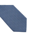 Gancini Pattern Silk Tie Blue - SALVATORE FERRAGAMO - BALAAN 6