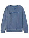 Oversized Fit Logo Sweatshirt Blue - MAISON MARGIELA - BALAAN 2