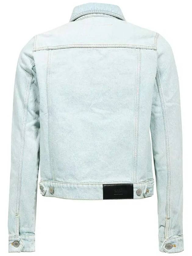 Trucker Denim Jacket Blue - AMI - BALAAN 4