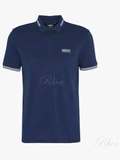 International Essential Tipped Short Sleeve Polo Shirt Navy - BARBOUR - BALAAN 2