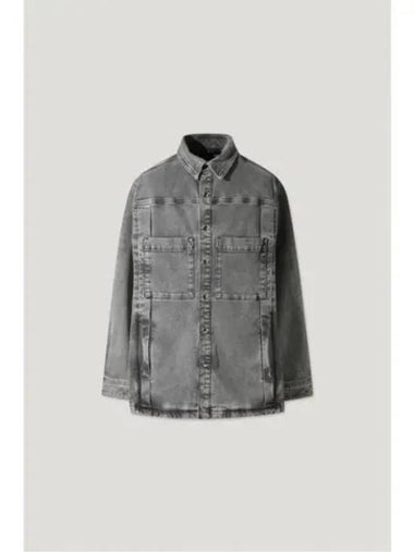 KOSSESPE Denim Overshirt Jacket LIGHT GRAY - IRO - BALAAN 1