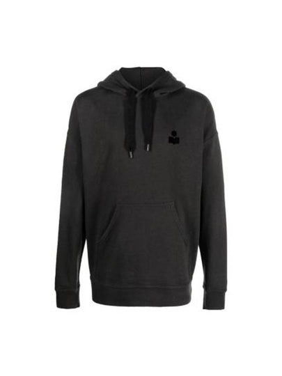 Malek Logo Hoodie Faded Black - ISABEL MARANT - BALAAN 2