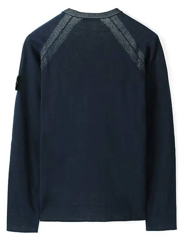 Wappen Reversible Crew Neck Sweatshirt Navy - STONE ISLAND - BALAAN 3