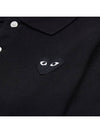 Men s Black Heart Waffen Polo Shirt AZ P1T066 051 - COMME DES GARCONS - BALAAN 4