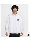 Full zip woven jacket white black Asia HJ8117 100 - NIKE - BALAAN 2