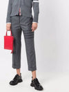 4-Bar Wool Crop Pants Grey - THOM BROWNE - BALAAN 3