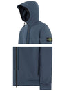 Wappen Patch Soft Shell Hooded Jacket Avio Blue - STONE ISLAND - BALAAN 6