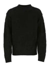 round neck sweatshirt black - BALENCIAGA - BALAAN 1