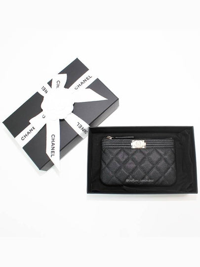 Boy Leather Mini Pouch Bag Black - CHANEL - BALAAN 2