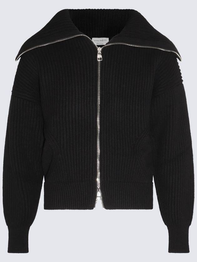 23 fw Black Wool Cashmere Blend Cardigan 760751Q1RTN1000 B0480476489 - ALEXANDER MCQUEEN - BALAAN 4