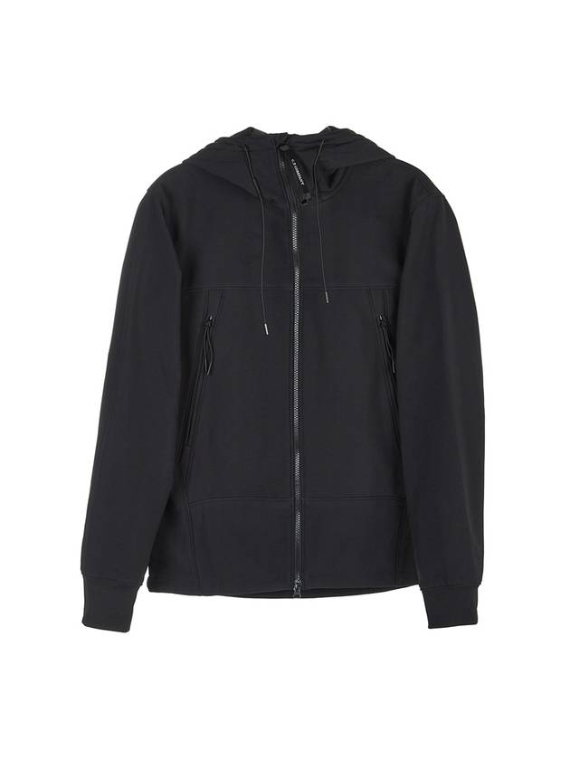 Shell R Goggles Hoodie Jacket Black - CP COMPANY - BALAAN.