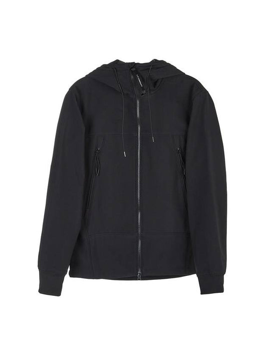 Shell R Goggles Hooded Jacket Black - CP COMPANY - BALAAN 1