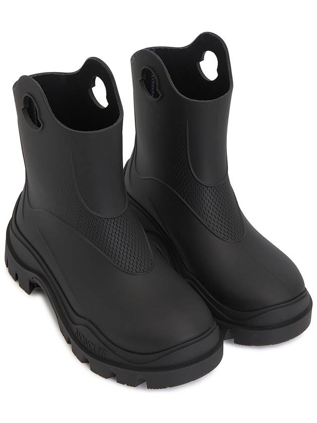 Misty Elastodien Rain Boots Black - MONCLER - BALAAN 4