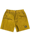 Men's Logo Patch Nylon Metal Swim Shorts Yellow - STONE ISLAND - BALAAN.