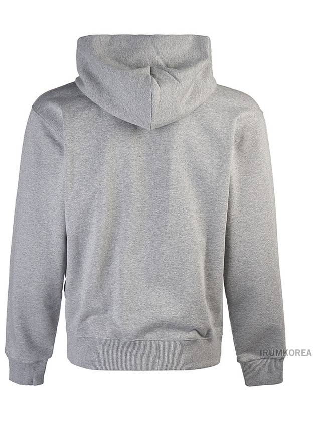 Mini Logo Hooded Zip Up Grey - KENZO - BALAAN 4