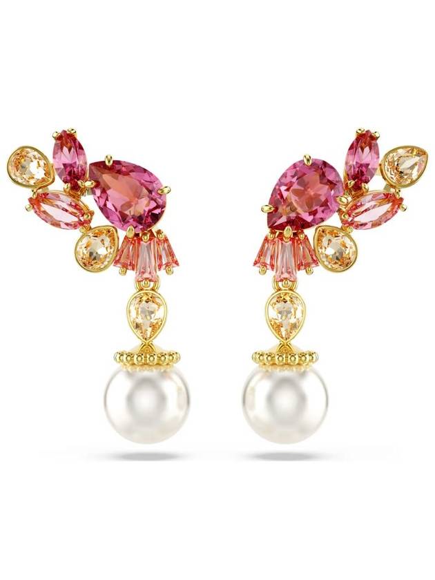 Gemma Tone Drop Earrings Pink - SWAROVSKI - BALAAN 2