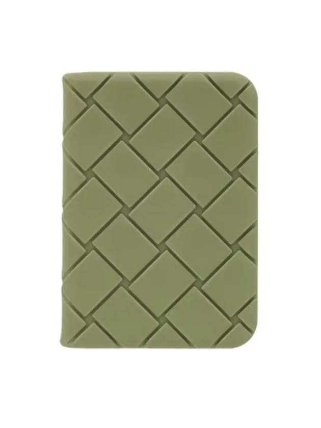 Intrecciato Flap Card Wallet Green - BOTTEGA VENETA - BALAAN 1