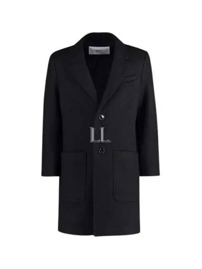 Two Button Wool Single Coat Black - AMI - BALAAN 2