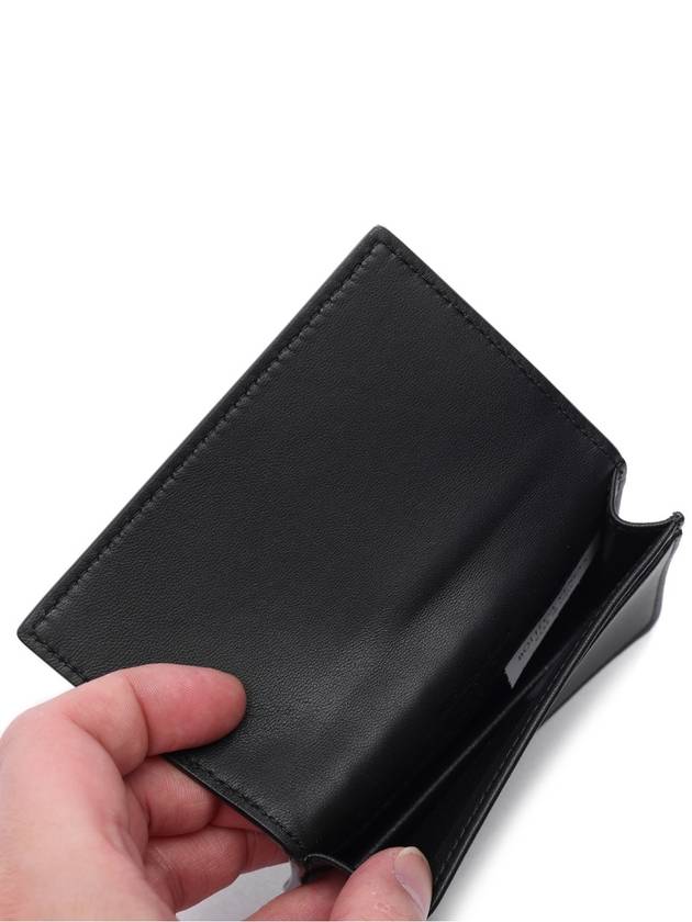 Intrecciato Flap Card Wallet Black - BOTTEGA VENETA - BALAAN 7