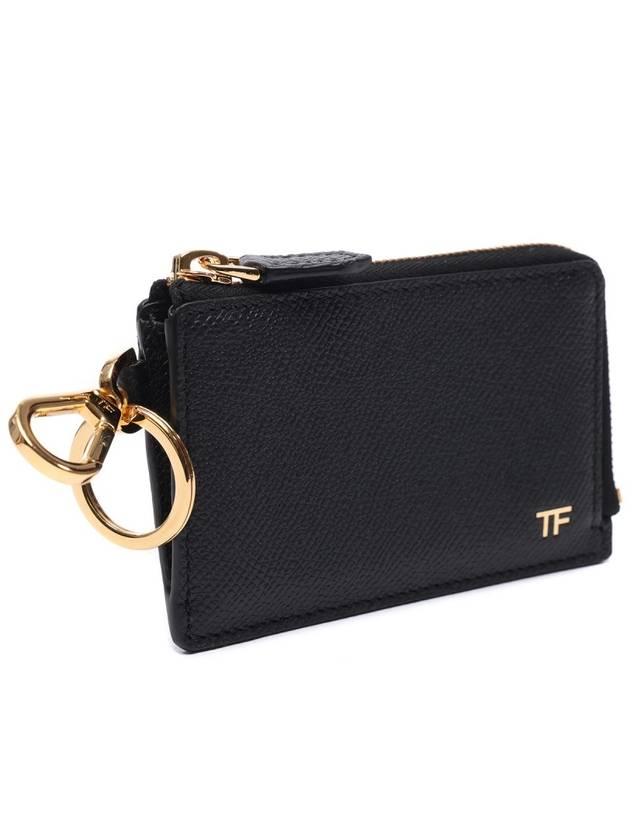 TF Logo Key Holder Black - TOM FORD - BALAAN 4