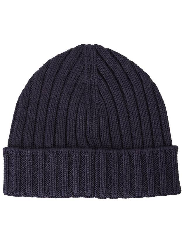 Extra Fine Merino Wool Logo Beanie Purple - CP COMPANY - BALAAN 3