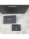 Classic Lambskin Silver Hardware Card Wallet Black - CHANEL - BALAAN.