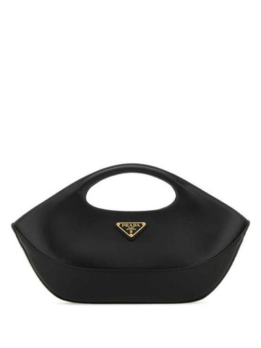 Medium Leather Handles Tote Bag Black - PRADA - BALAAN 1