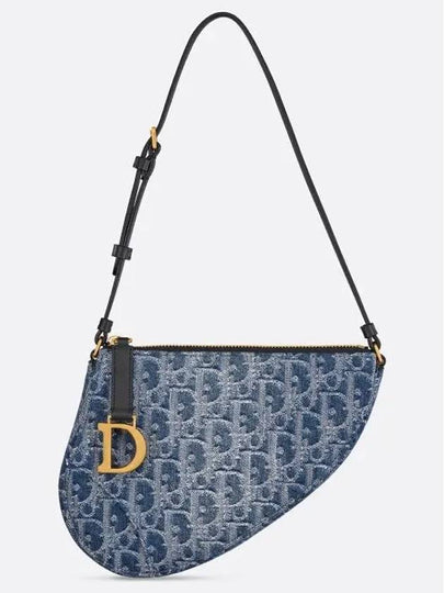 Saddle Rodeo Pouch Bag Blue - DIOR - BALAAN 2