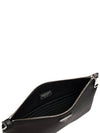 Re-Nylon and Saffiano Leather Clutch Bag Black - PRADA - BALAAN 4