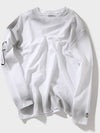 Stain Washed E-Frog Long Sleeve T-Shirt White - FFEFF STUDIO - BALAAN 3