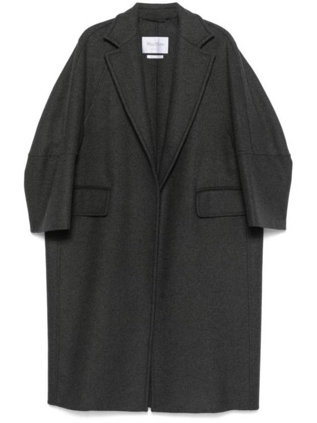 Asburgo1234 Wool Long Single Coat Grey - MAX MARA - BALAAN 1