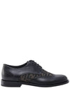 Leather Lace Up Derby Black - FENDI - BALAAN 3