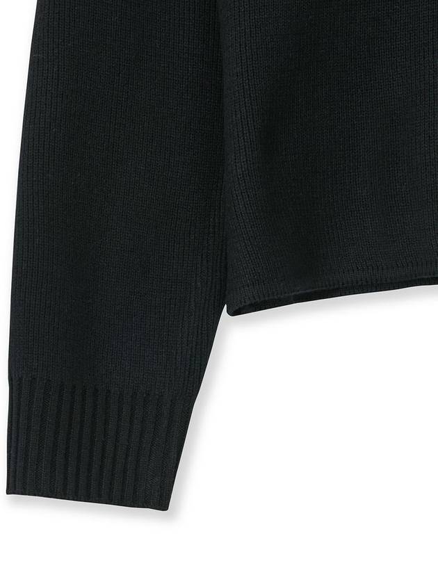 Round Neck Sailor Knit Top Black - ROLLING STUDIOS - BALAAN 5