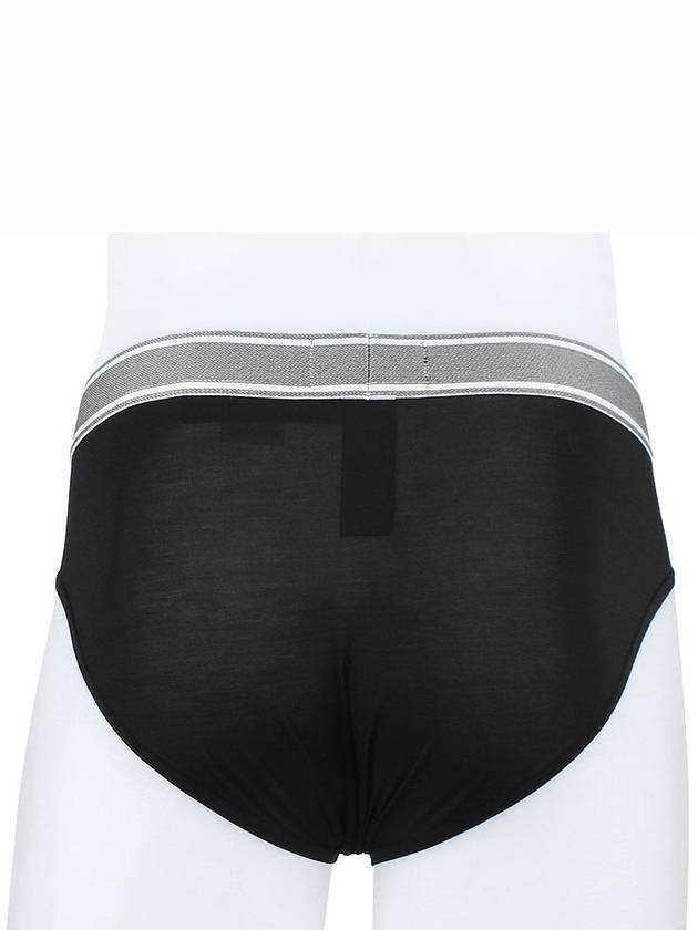 Men's Logo Band Micro Triangle Briefs Black - EMPORIO ARMANI - BALAAN 5