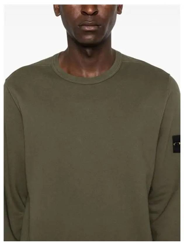 Wappen Patch Crew Neck Cotton Sweatshirt Brown - STONE ISLAND - BALAAN 5