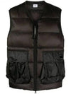 Lens Detail Zip-Up Quilted Vest Black - CP COMPANY - BALAAN 2