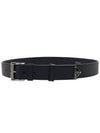 Saffiano Leather Belt Black - PRADA - BALAAN 6