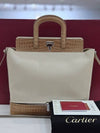 Jeanne Toussaint Crocodile Cream Tote Bag L1001795 - CARTIER - BALAAN 1