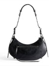 Le Cagole Small Leather Shoulder Bag Black - BALENCIAGA - BALAAN 4